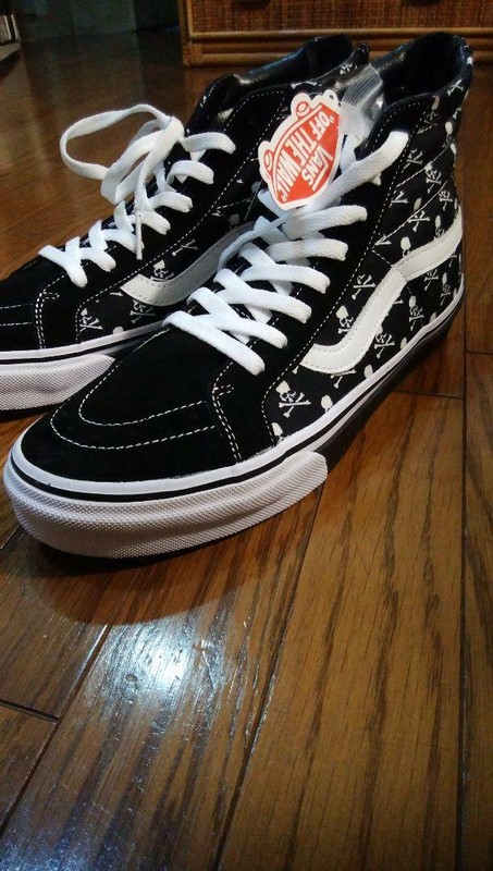 Vans × Mastermind japan SK8-HI OG Skull Pattern 27cm US9 Men's Sneaker:  купить с доставкой из США, цена 40 272 руб - (294650268222)